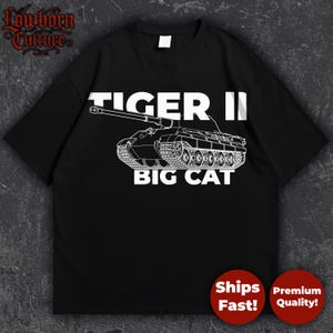 King Tiger Tank T-Shirt: WWII German Panzer Graphic Tee