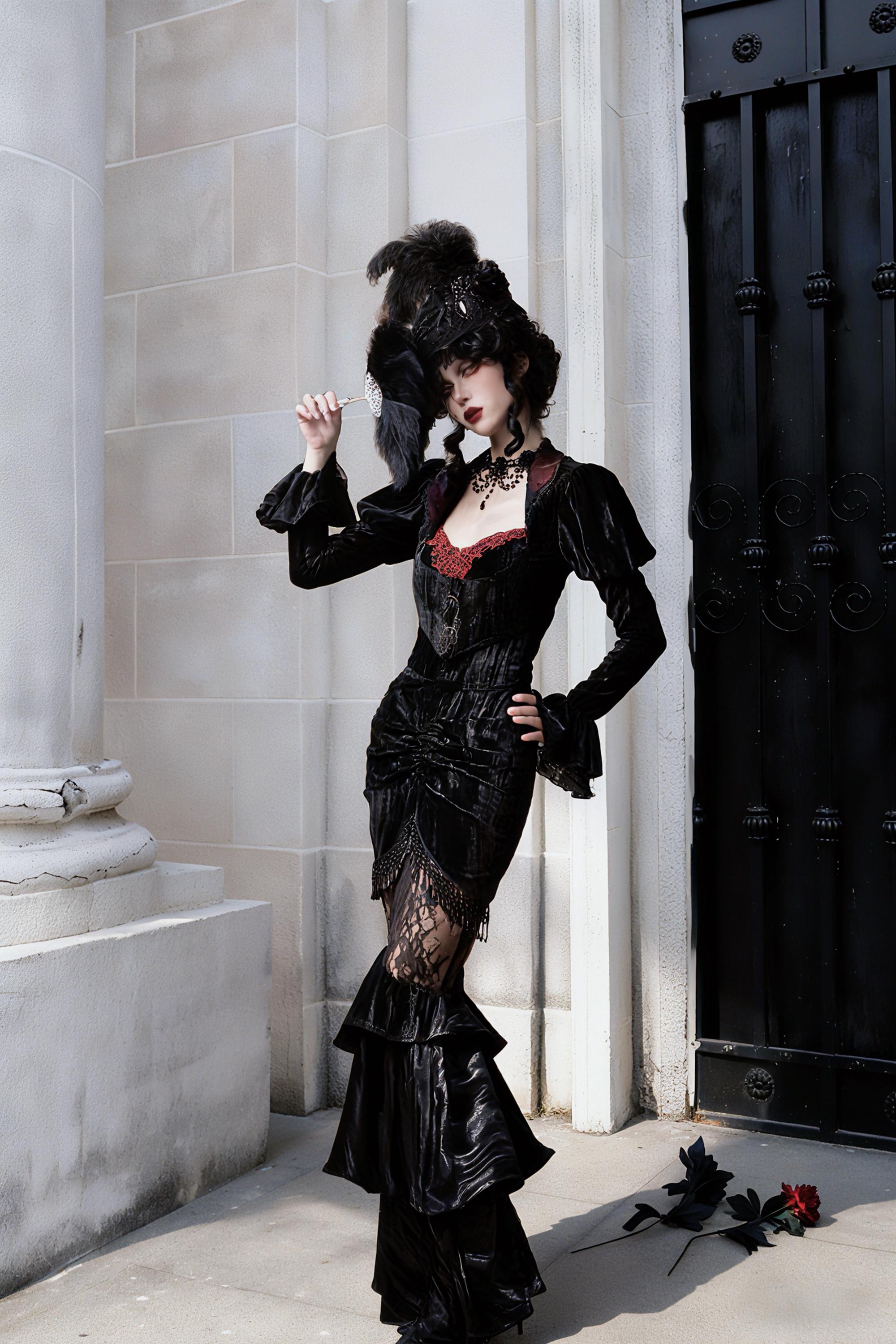 goth new years dress Amazon.com: InGoticos Women Gothic Sexy Slit Flare Sleeve Patchwork Party Dress Black: Clothing, Shoes & Jewelry