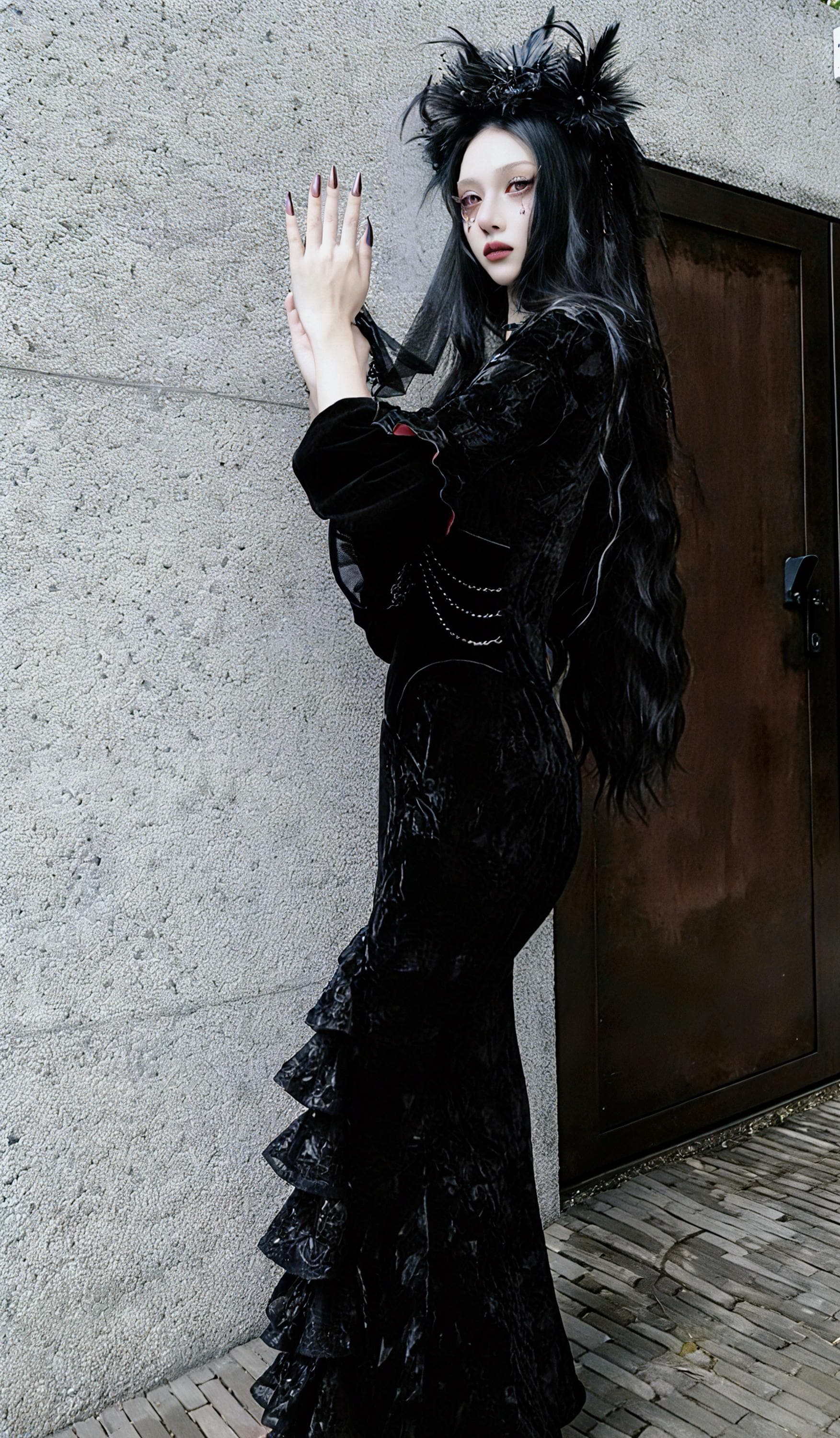 Crimson Duchess Gothic Velvet Dress | Baroque Gothic Evening Dress,  Victorian Mermaid Dress, Gothic Christmas & New Year Ball - Etsy Israel