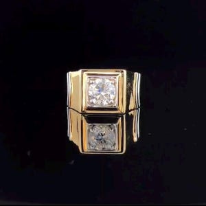 2.00 CT Round Brilliant Solitaire Lab grown Diamond engagement ring for him, Wedding Anniversary gift for him