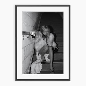 Kate Moss-affischer, svartvita foton, fotomodellposters, Kate Moss-affischer, vintagemodeposters, fotokonsttryck i museikvalitet