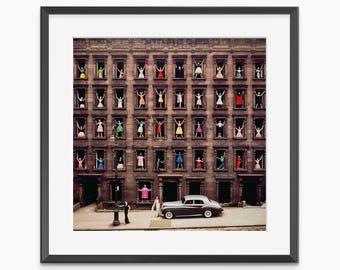 Girls in the Windows, Photography Prints, And Other Stories, Vintage Wall Art, Fashion Print, Museum Quality Wall Art