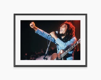 Poster di Bob Marley, stampe fotografiche, poster musicali, arte murale vintage, poster reggae, arte murale retrò, arte murale di qualità museale
