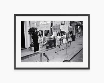 Mini Skirts Forever, Photography Prints, Feminist Poster, Vintage Prints, Black and White Wall Art, Museum Quality Photography Poster