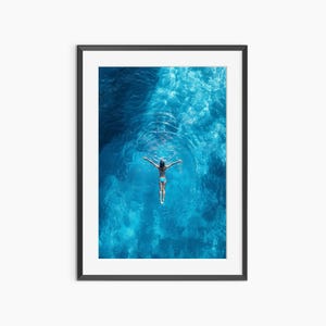 Swimming Free, Photography Prints, Ocean Poster, Sea Wall Art, Fine Art Print, Aesthetic Room Decor, Museum Quality Photography Poster