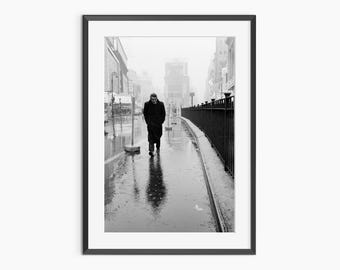 James Dean, Photography Prints, James Dean Poster, Times Square, James Dean Print, Black and White Wall Art, Museum Grade Photography Poster