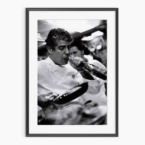 Anthony Bourdain Print, Photography Print, Chef Cooking Poster, Kitchen Wall Decor, Black and White Wall Art, Museum Quality Photo Art Print