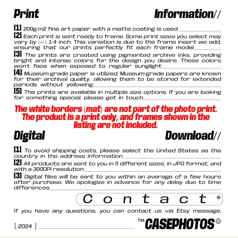 a white paper with black and red text on it