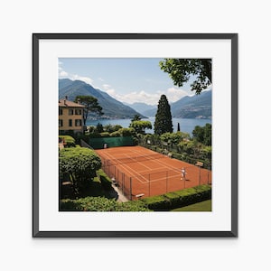Tennis Poster, Photography Prints, Tennis Wall Art, Sports Poster, Tennis Court, Fashion Wall Art, Living Room Decor, Museum Grade Wall Art