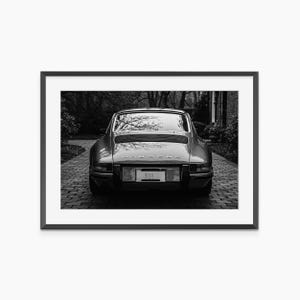 Porsche 911 Poster, Fotografie Drucke, Porsche Wandkunst, Porsche Poster, Schwarzweiß Wandkunst, Auto Poster, Wandkunst Museumsqualität