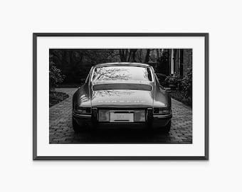 Porsche 911 Poster, Photography Prints, Porsche Wall Art, Porsche Poster, Black and White Wall Art, Car Poster, Museum Quality Wall Art