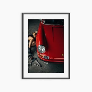 Porsche Poster, Photography Prints, Retro Car Poster, Porsche 911 Poster, Porsche Wall Art, Man Cave Decor, Museum Quality Wall Art