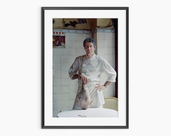 Anthony Bourdain, Photography Prints, Cooking Poster, Kitchen Prints, Chef Poster, Kitchen Wall Art, Museum Quality Photography Poster