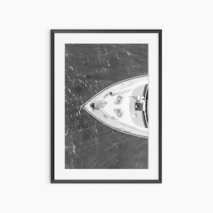 Yacht Poster, Photography Prints, Yacht Print, Luxury Prints, Summer Poster, Luxury Wall Art, Black And White Prints, Museum Grade Wall Art