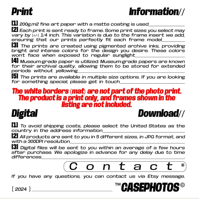 a white paper with black and red text on it