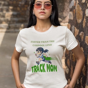 Track Mom Unisex TShirt, Fun Gift for Sports Moms, Running, Mothers Day, Track and Field Events, Unique Apparel