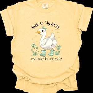 Silly Goose Shirt – Comfort Colors 1717 Funny Goose Graphic Tee – Silly Goose Energy Vintage Tee – Unisex Soft Gift T-Shirt for Friends