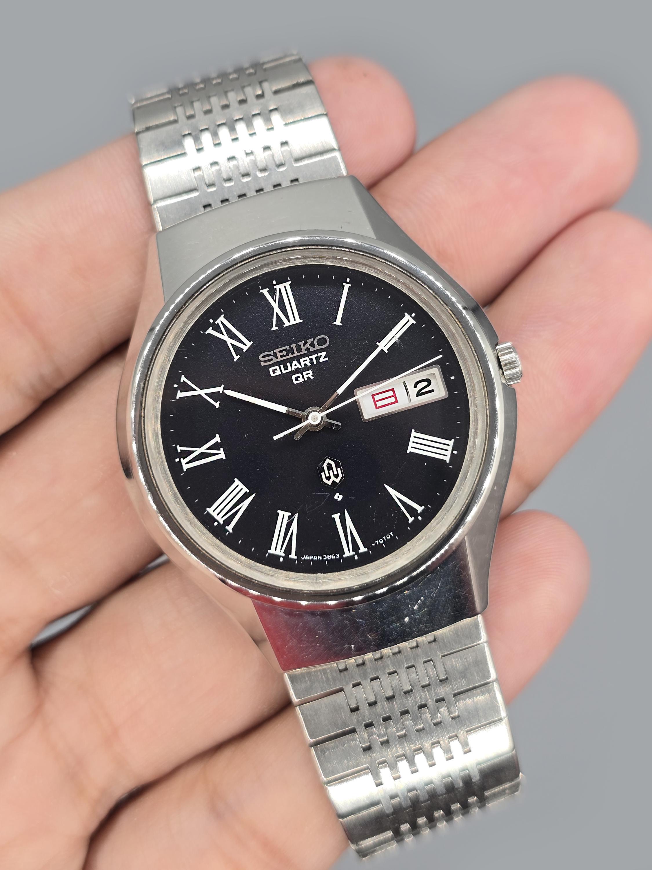 セイコー クォーツ QR 3863-7010 メンズ腕時計 ヴィンテージ 1974年製