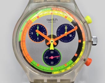 スウォッチ クロノグラフ SCK104 「JELLY STAG」 1993