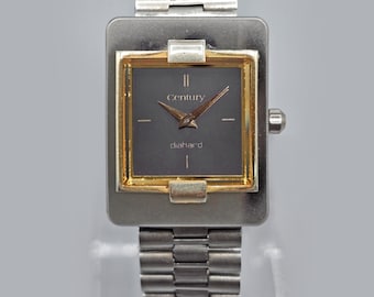Century Diahard Mens Vintage Automatic Swiss Made 28mm Ceramic Case Collectible Watch