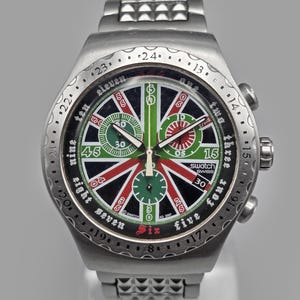 Swatch Irony Be Punk YOS426G Swiss Quartz Chronograph Multicolor Men’s Watch