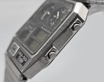 1985 Vintage Citizen Ana-digi Temp Men's Watch Japan Digital