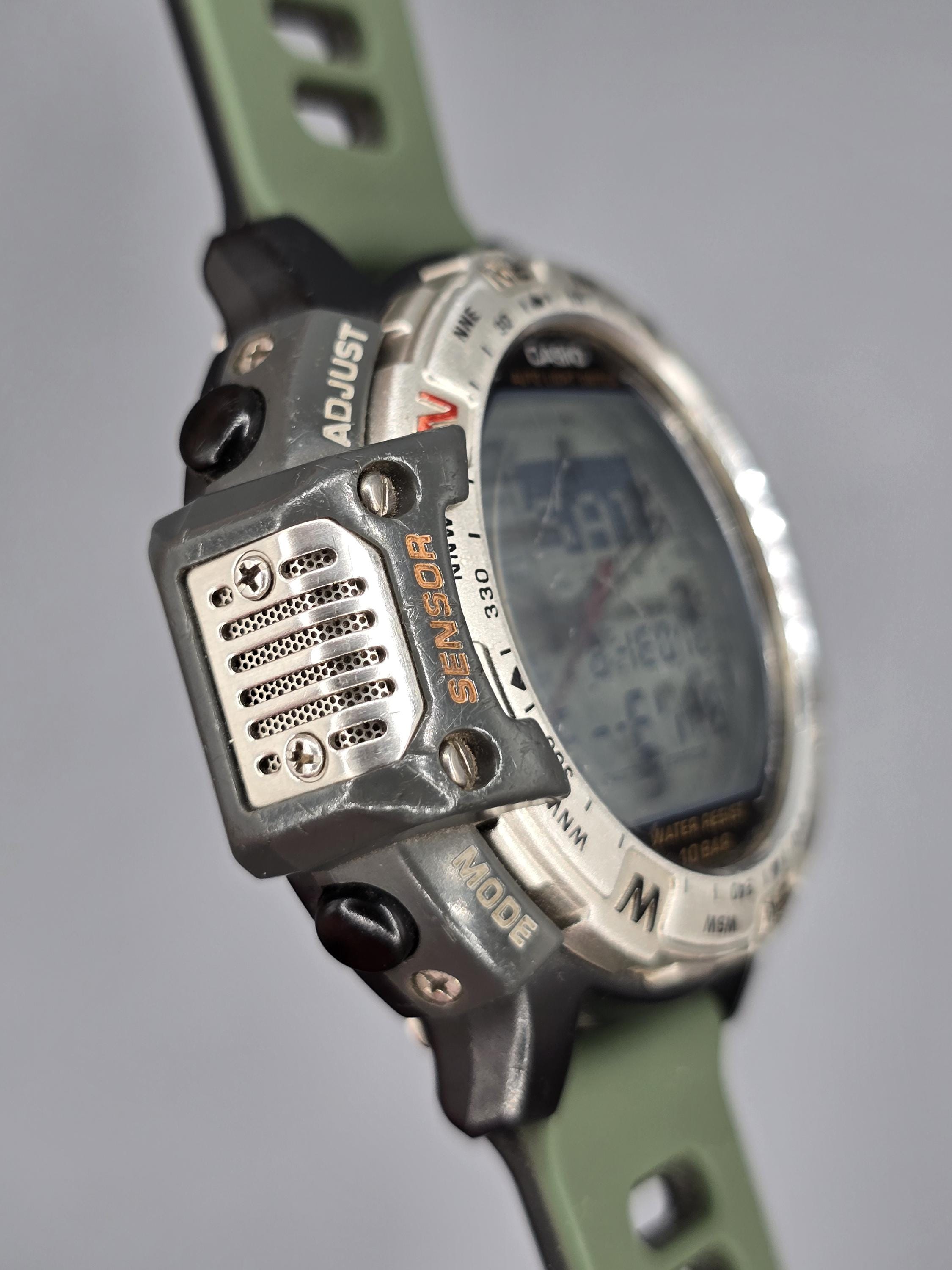 レア 稼働品 CASIO カシオ 腕時計 メンズ PRT-50 y2k 0175 ヴィンテージ カシオ プロトレック PRT-50 ツインセプト 1375 日本製