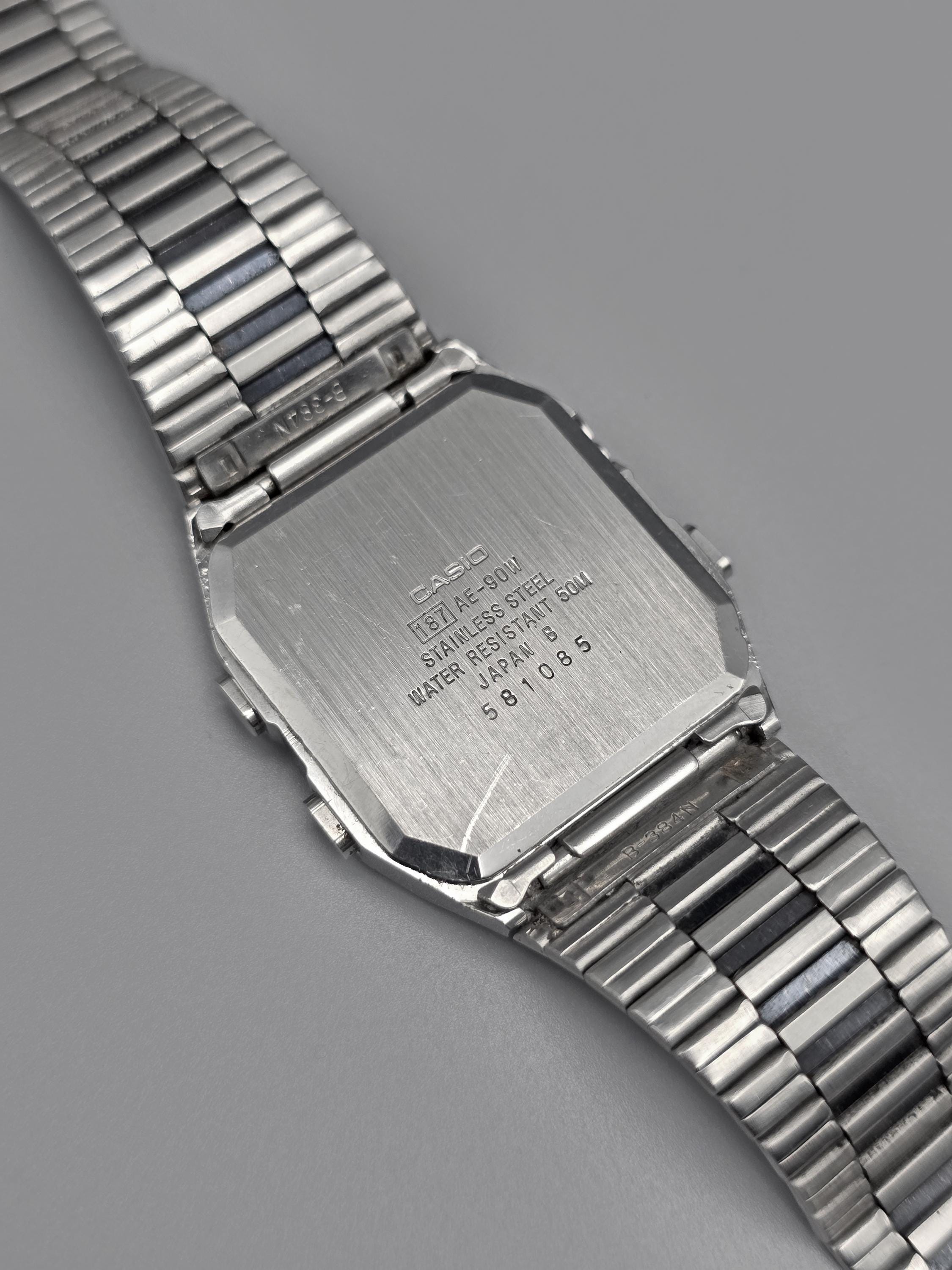CASIO　AE-90w 稼働品 Vintage Casio AE-90W Alarm Chronograph Ana-digi Quartz Watch