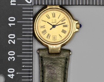 Dunhill 12P 32161 Quartz Gold Plated Women's Swiss Made Watch