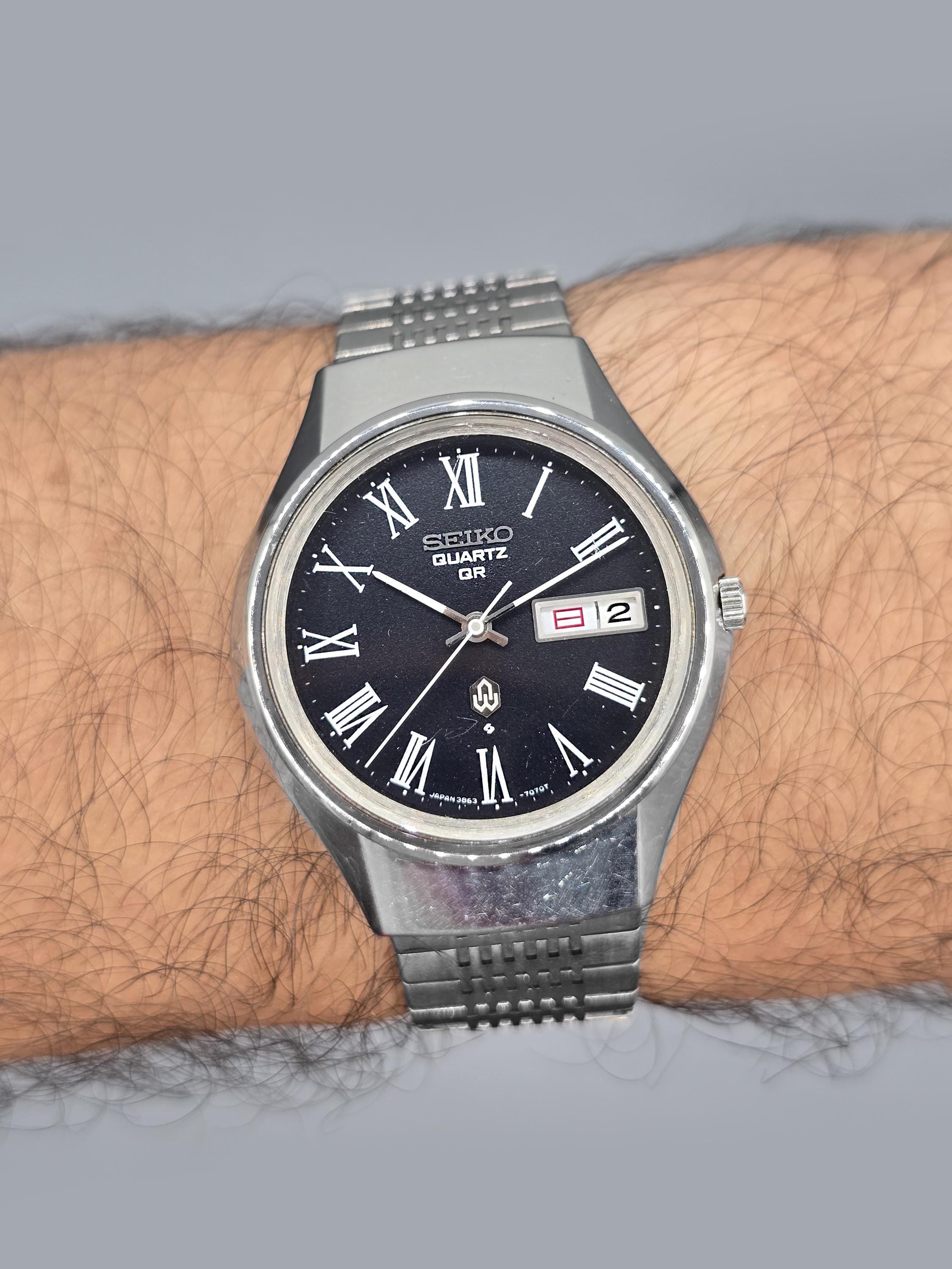 セイコー クォーツ QR 3863-7010 メンズ腕時計 ヴィンテージ 1974年製