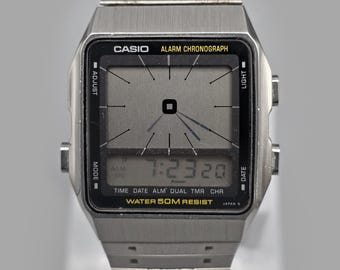 Vintage Casio AE-90W Alarm Chronograph Ana-digi Quartz Watch