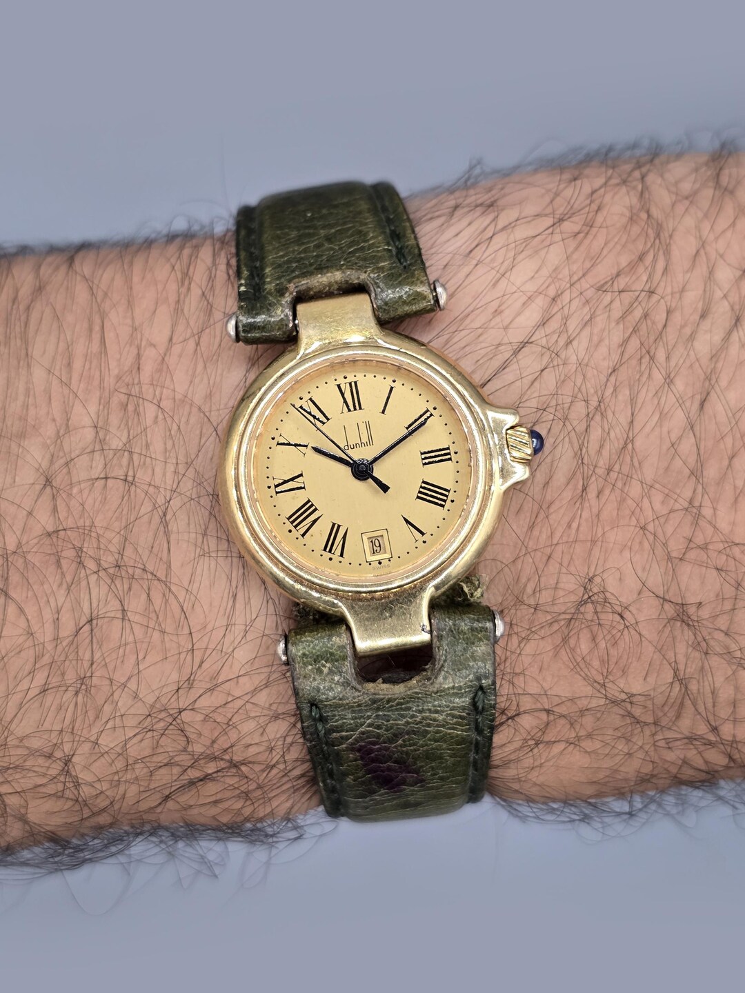 Dunhill 12P 32161 Quartz Gold Plated Women's Swiss Made Watch