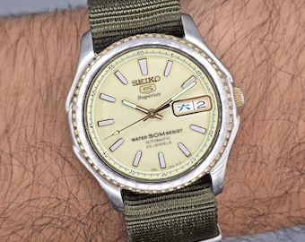 Seiko 5 Superior 1998 Automatic 7S36-0090 23 Jewels Japan Men's