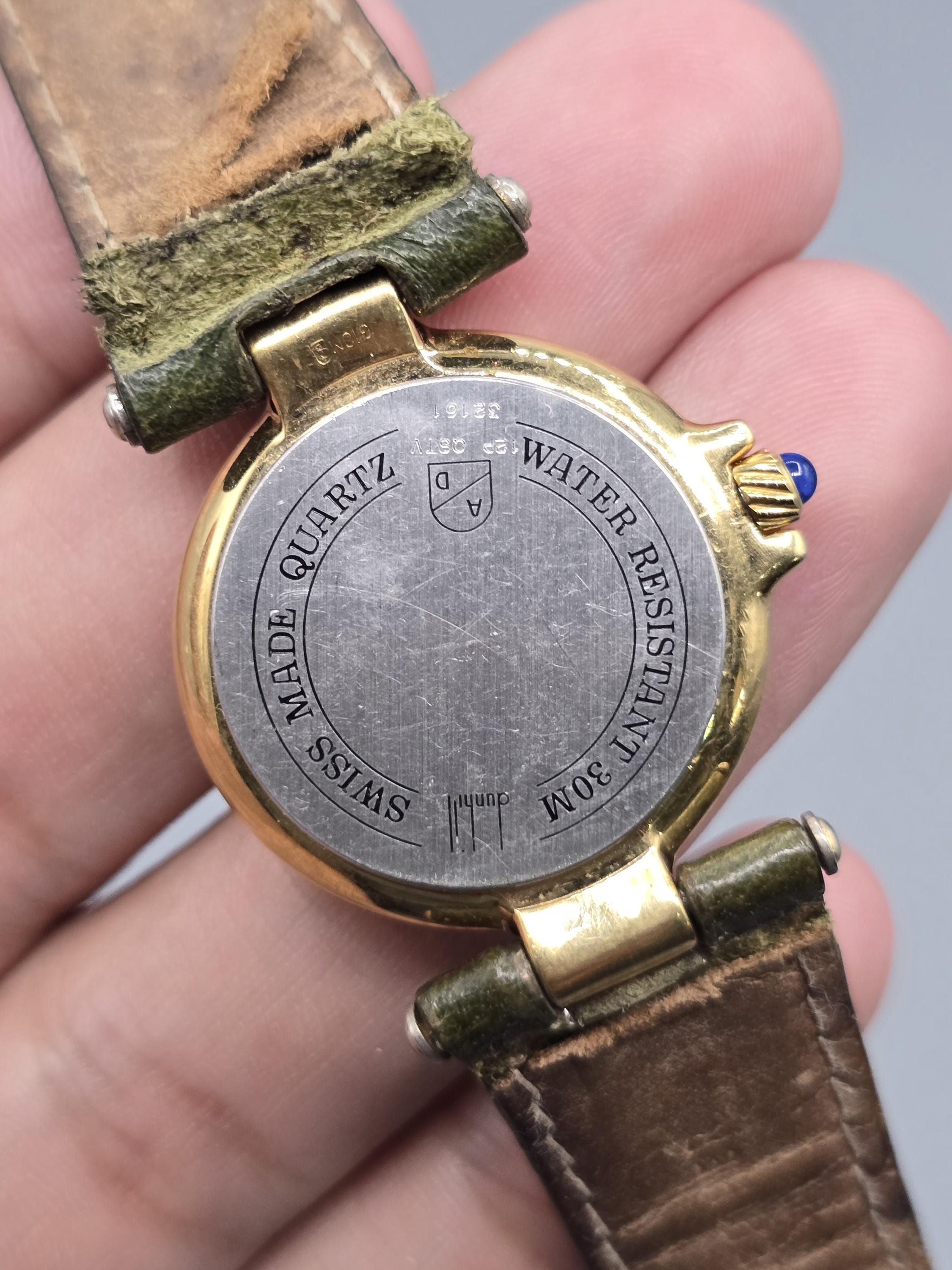 Dunhill 12P 32161 Quartz Gold Plated Women's Swiss Made Watch