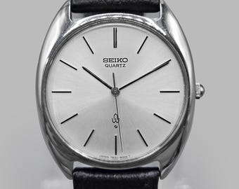 Vintage Seiko Quartz Men's Watch 7830-8000 1978 Stainless Steel
