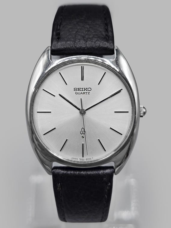 Vintage Seiko Quartz Men's Watch 7830-8000 1978 Stainless Steel