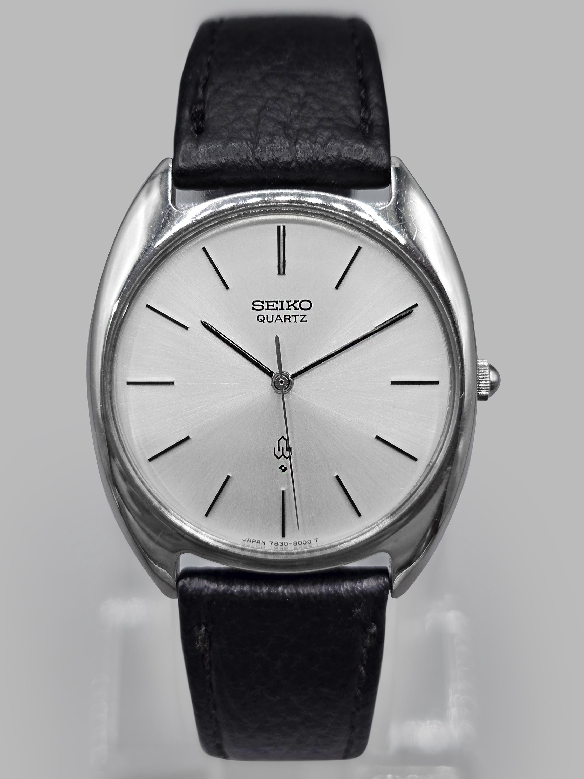 Vintage Seiko Quartz Men's Watch 7830-8000 1978 Stainless Steel