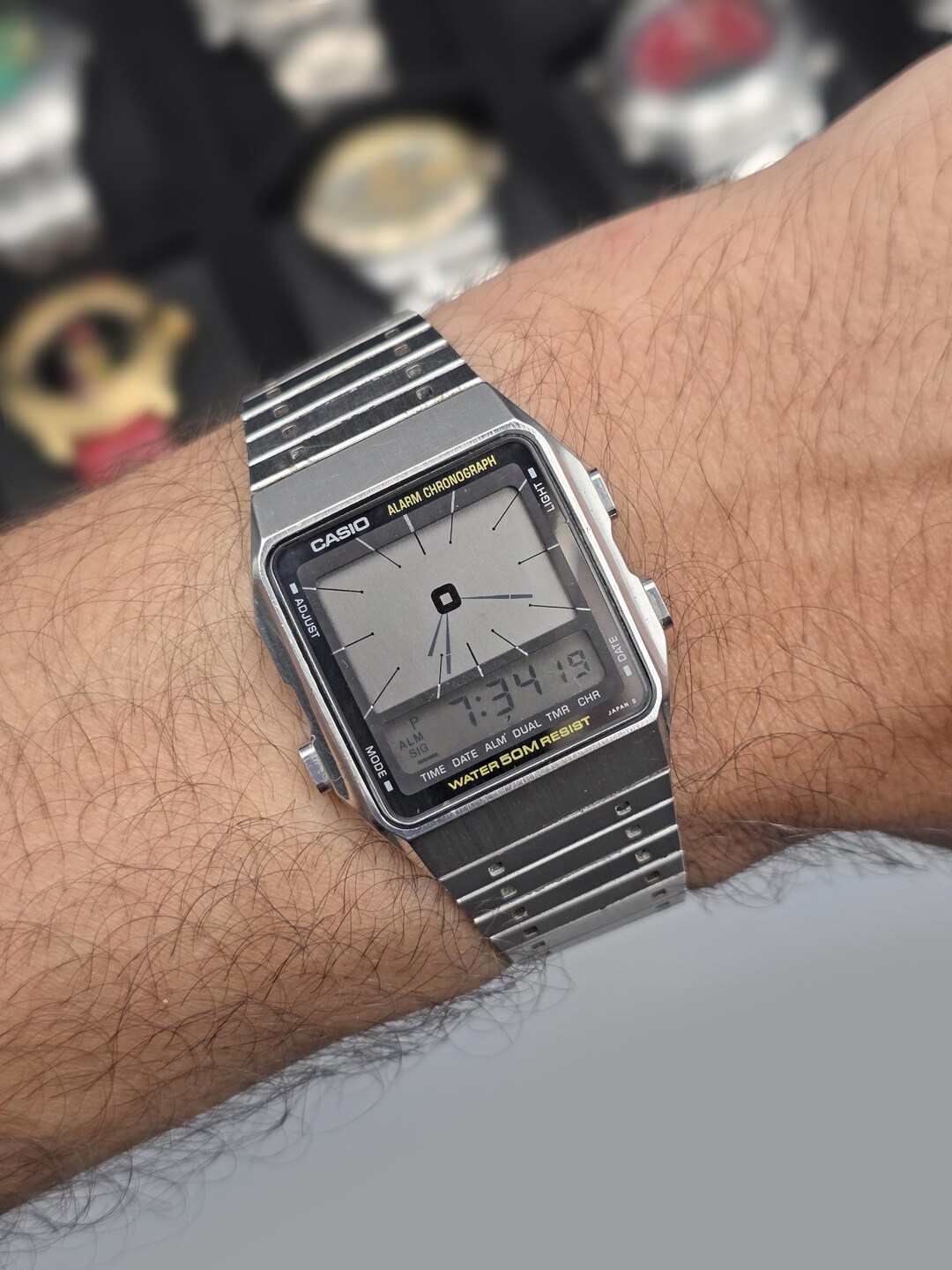 Vintage Casio AE-90W Alarm Chronograph Ana-digi Quartz Watch