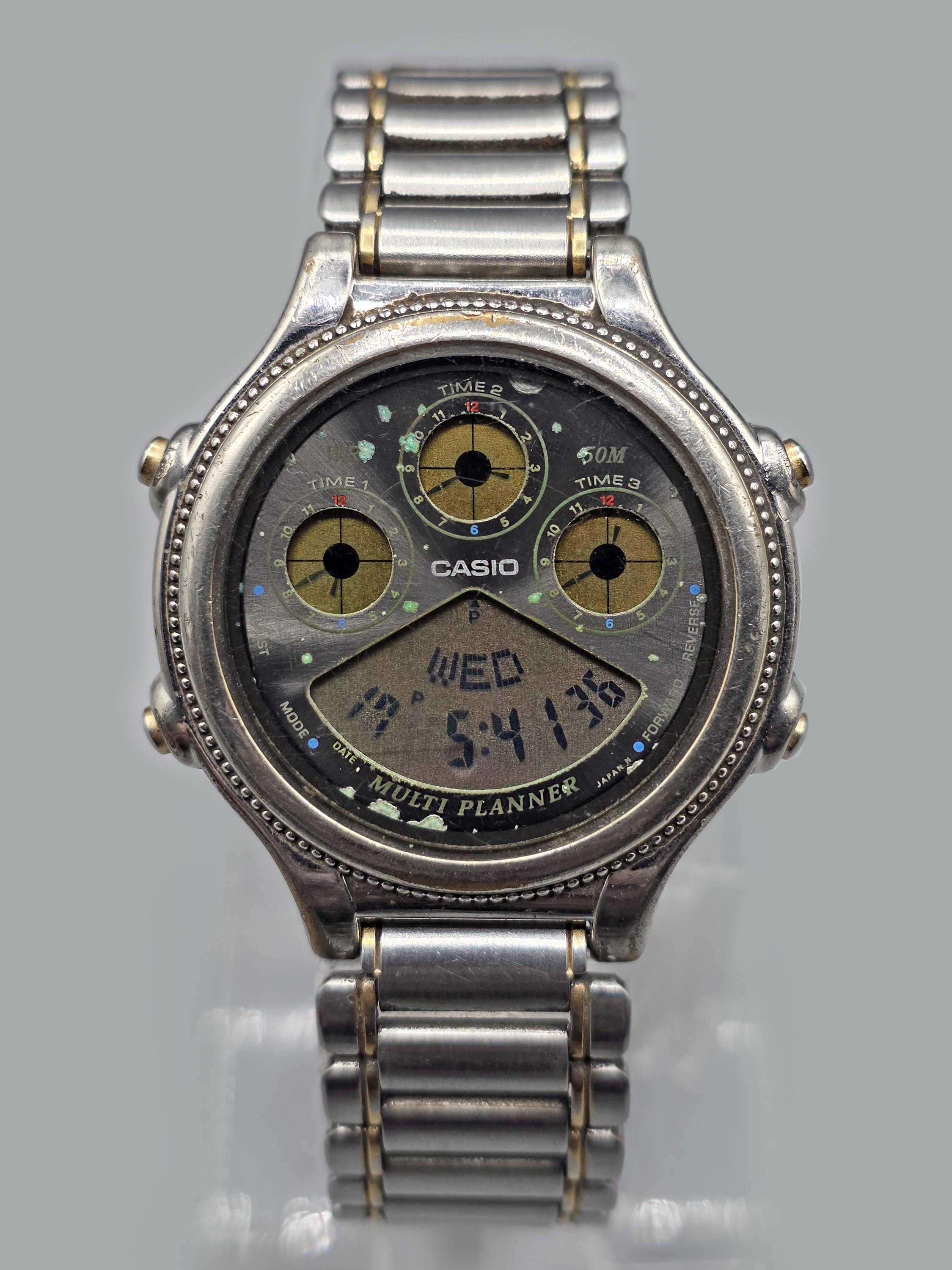 Rare Vintage Casio Multi Planner BGP-260 [931] JDM 1980s Men's