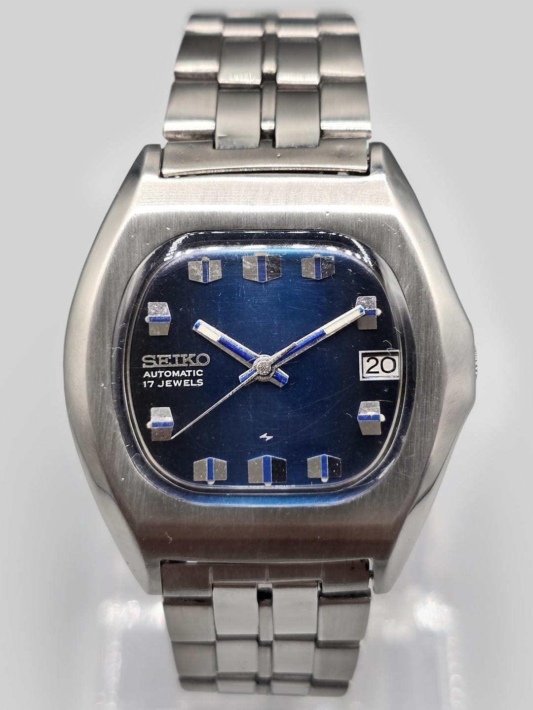 SEIKO 自動巻き 17石 7025系 ヴィンテージ腕時計 稼働品 Vintage Seiko Automatic 17jewel Movement No 7005-7110 @date Men's