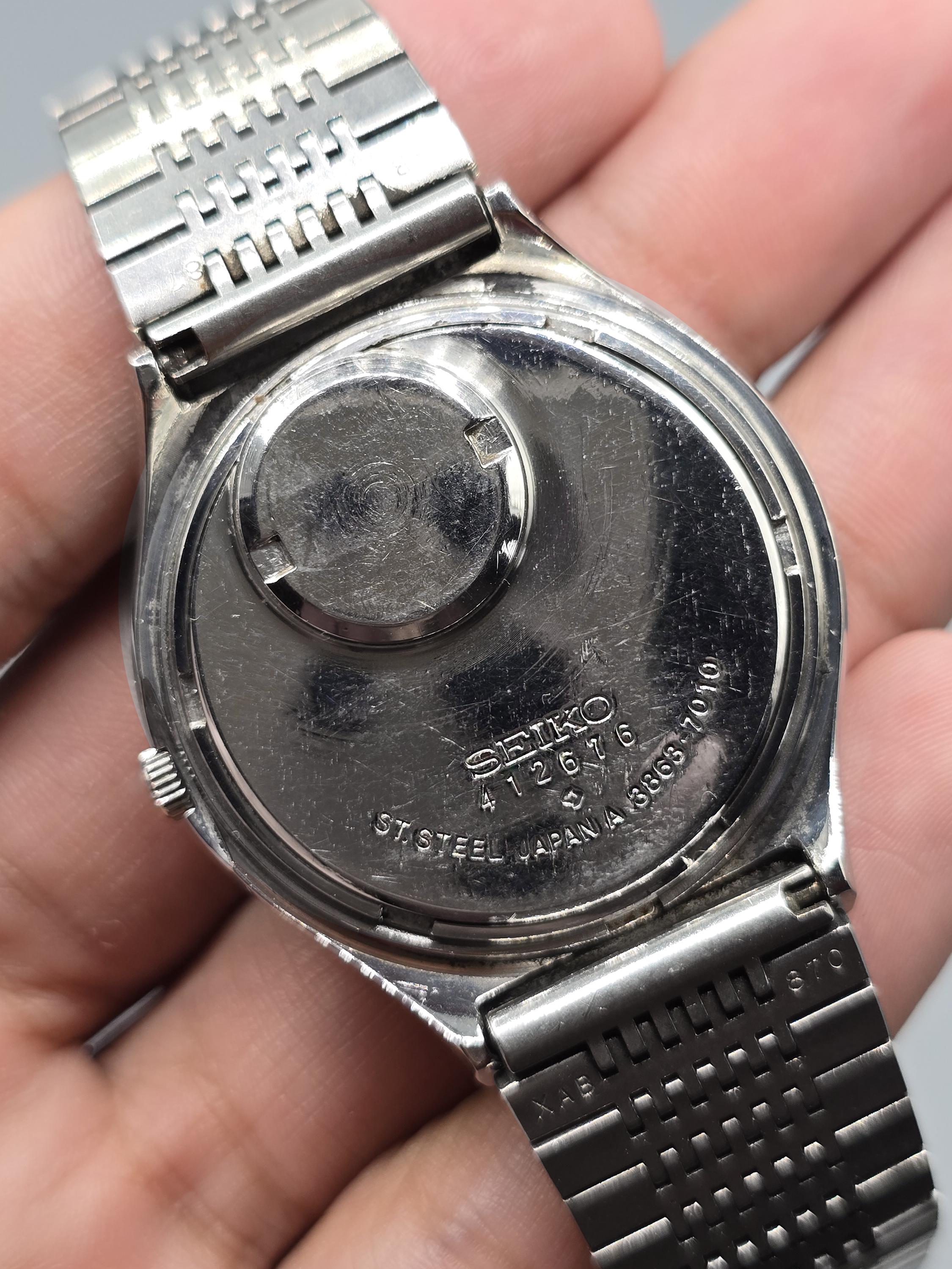 セイコー クォーツ QR 3863-7010 メンズ腕時計 ヴィンテージ 1974年製