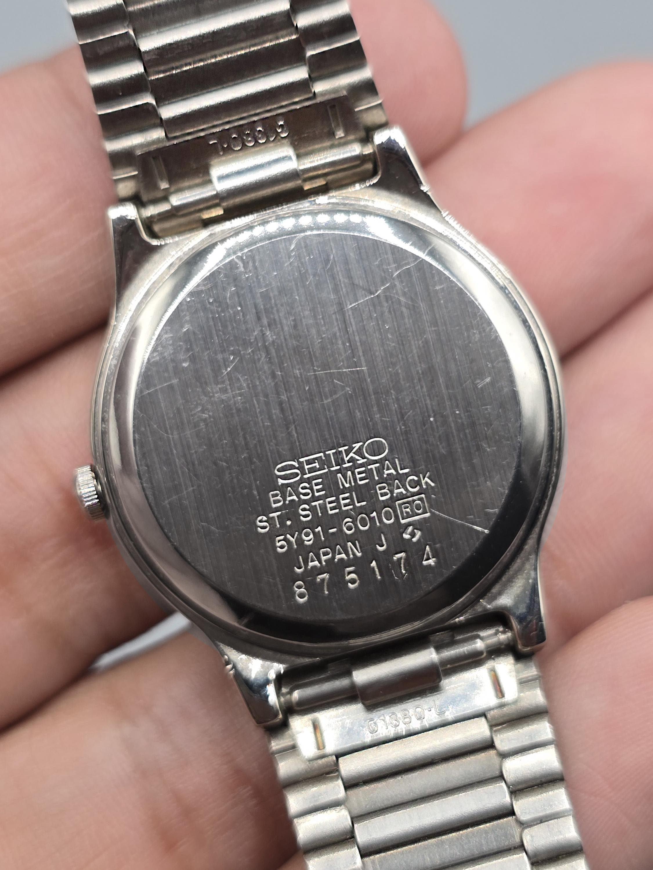 ヴィンテージ セイコー 5Y91-6010 クォーツ レディース ドレスウォッチ 