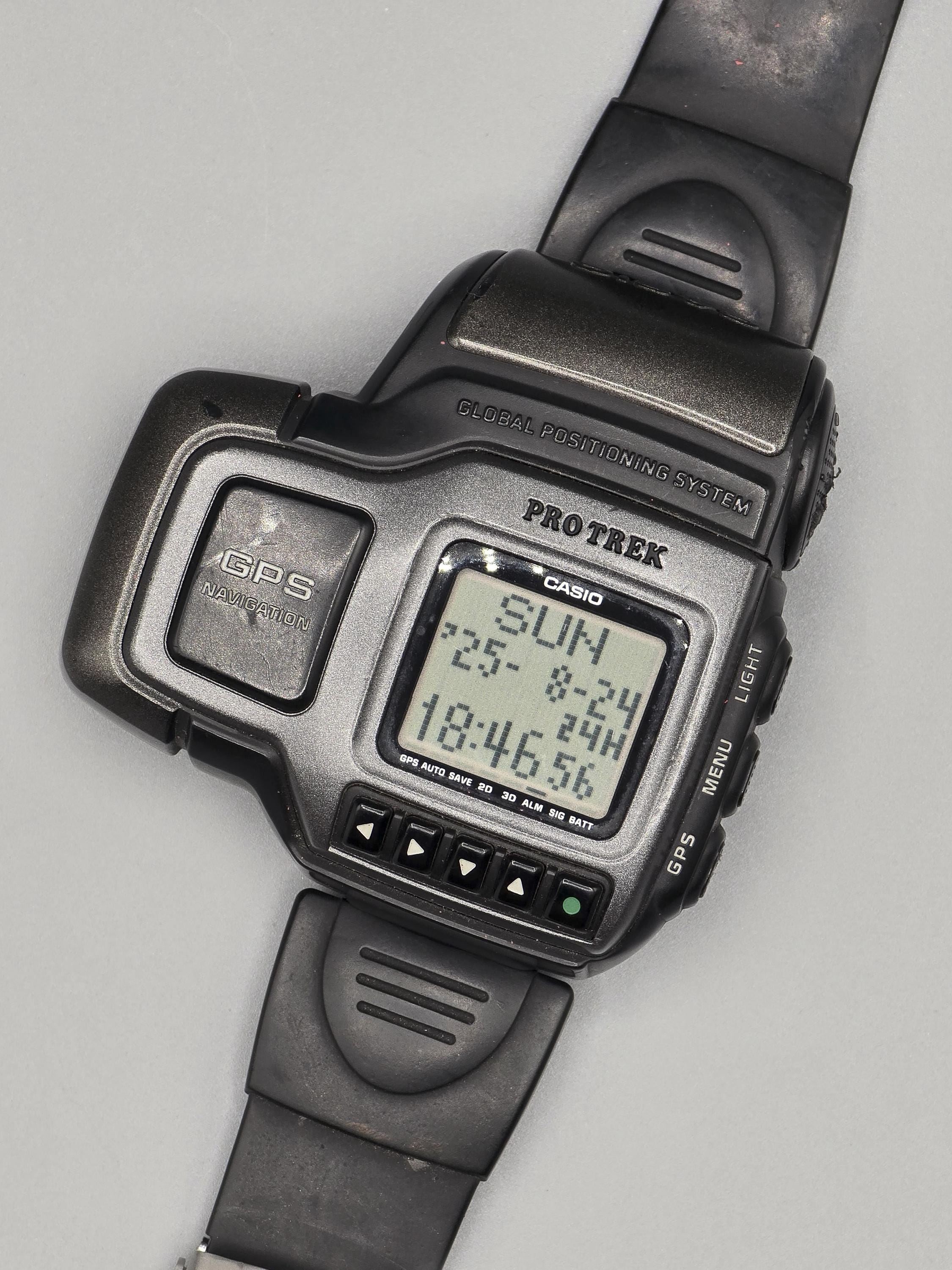 Casio Pro Trek PRT-1GPJ GPS Navigation Digital Watch 1999 Vintage