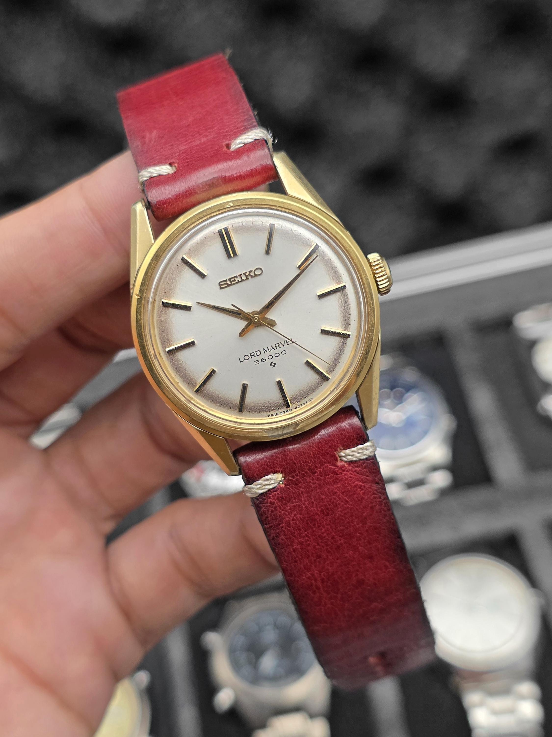おっちゃん【OH済】【稼動品】【美品】SEIKO MARVEL Vintage Seiko Lord Marvel 36000 Hi-beat 5740-8000 Hand Winding