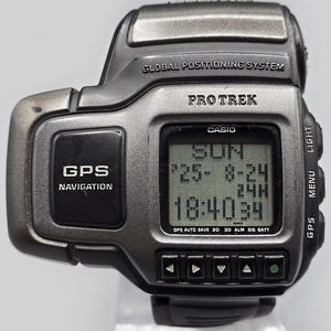 Casio Pro Trek PRT-1GPJ GPS Navigation Digital Watch 1999 Vintage Japan Rare