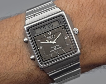 Seiko 4120-9010 Quartz 1976 Vintage Japan Made Stainless Steel