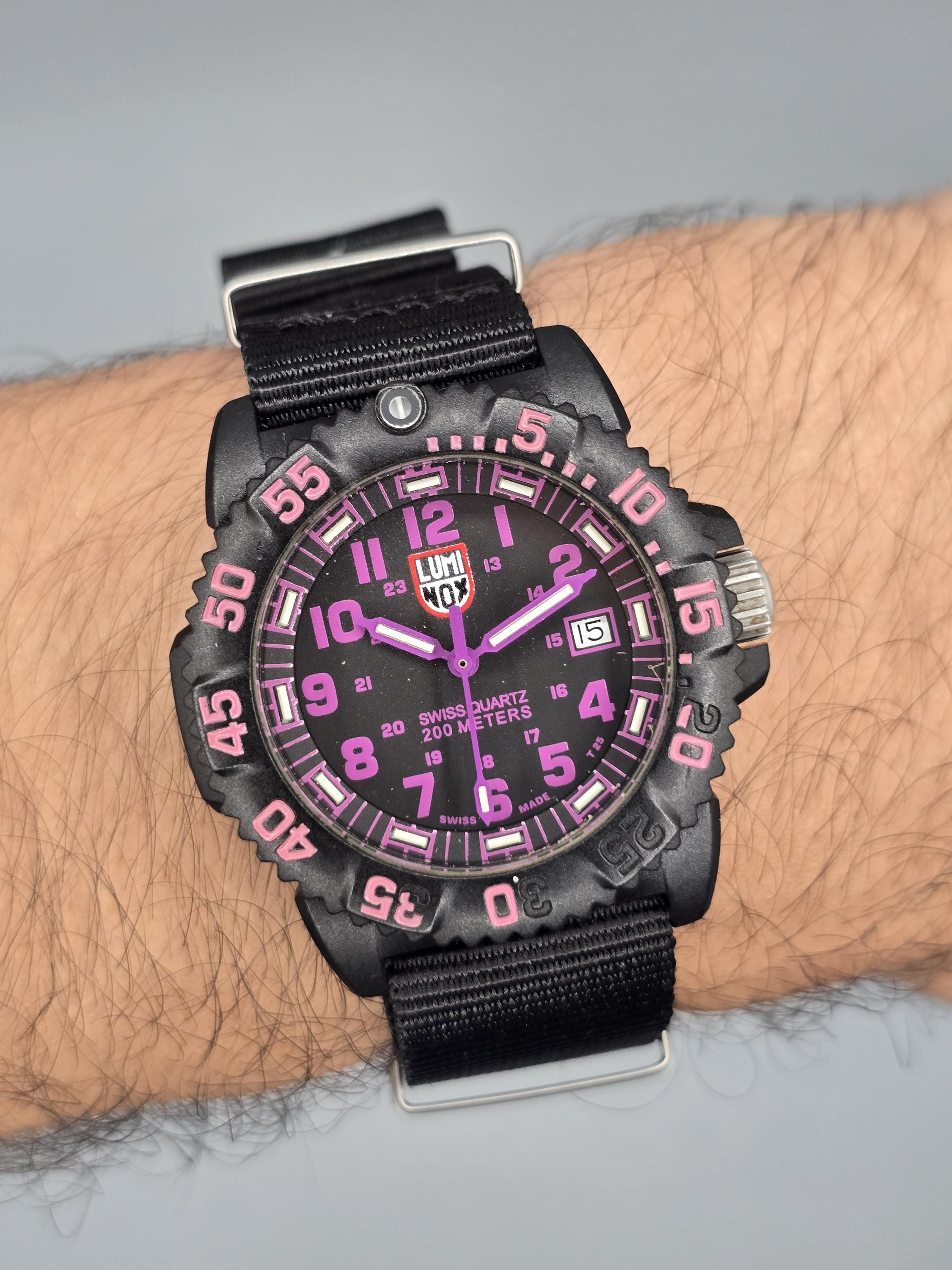 Luminox Navy SEAL Colormark 7050 Swiss Quartz Carbon Case Tactical