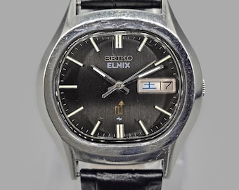Vintage 1975 Seiko Elnix 0703-5001 JDM Electronic Day Date Men's