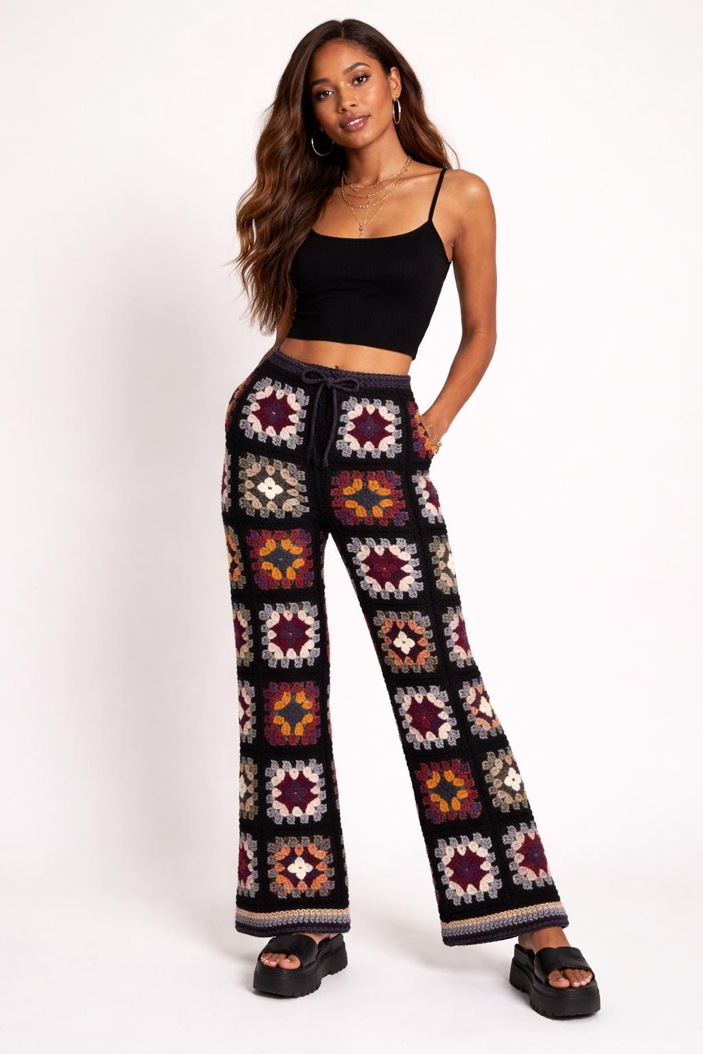 Pantalon bohème grande taille du 42 au 64