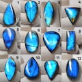 VERY // ATTRACTIVE "Blue" Flashy Labradorite Lot~ "Mix Shape & Size Cabochon Labradorite" Wholesale Labradorite Lot~ Use All Making Jewelry" product logo